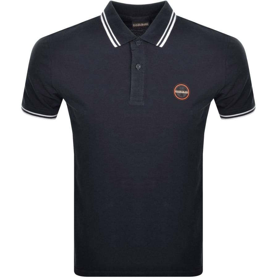 Napapijri Macas Short Sleeve Polo Shirt Navy Blue L